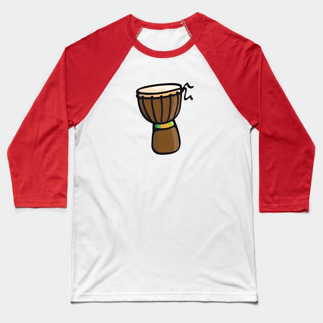 Djembe Drum Baseball T-Shirt by schlag.art